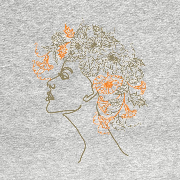 Beauty in hair - Flower child by Mint Tees